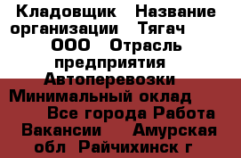 Кладовщик › Название организации ­ Тягач 2001, ООО › Отрасль предприятия ­ Автоперевозки › Минимальный оклад ­ 25 000 - Все города Работа » Вакансии   . Амурская обл.,Райчихинск г.